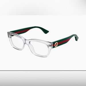 NWT Authentic Gucci Designer Eye Glass Frames Crystal Clear